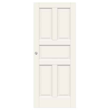 SKJUTDÖRR SWEDOOR CRAFT 05 MASSIV SPEGELDÖRR VIT UTANPÅLIGGANDE