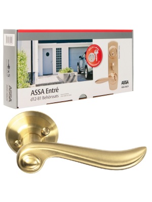 Beslagspaket (Monterad) ASSA 6638 MATTBORSTAD M�SSING