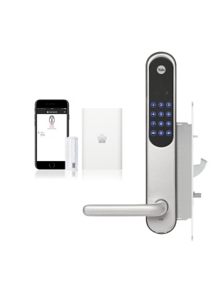 Yale Doorman (Monterat) Yale Doorman V2N Silver Inkl. Mobilstyrning