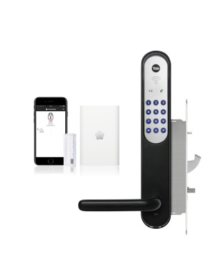 Yale Doorman (Monterat) Yale Doorman V2N Svart Inkl. Mobilstyrning