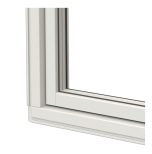 Vridfnster NorDan Ntech 3-glas Vit Aluminium