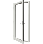 Helglasad Fnsterdrr Nordan Ntech 3-glas Vit Aluminium