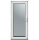 Ytterdrr Diplomat Altan Helglas Vit Aluminium