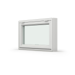 verkantshngt fnster NorDan Tanum 3-glas Vit Aluminium