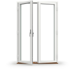 Helglasad Parfnsterdrr Nordan Tanum 3-glas Vit Aluminium