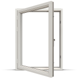 Sidohngt fnster Nordan Tanum 3-glas Vit Aluminium