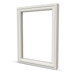 Sidohngt fnster Nordan Tanum 3-glas Vit Aluminium