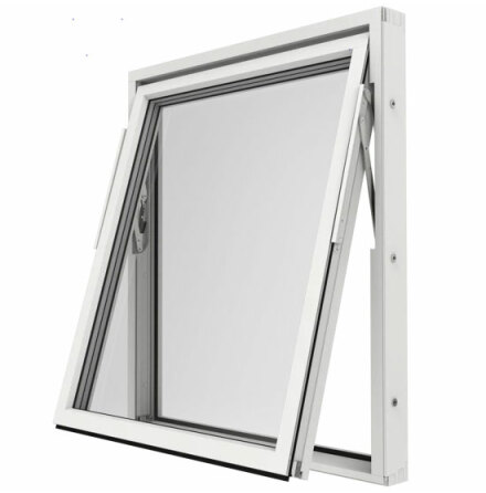 Vridfnster Elitfnster Original Alu 100 3-glas Vitlackerad Aluminium