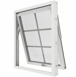 Vridfnster Elitfnster Original Alu 100 3-glas Vitlackerad Aluminium