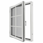 Sidohngt Elitfnster Original Alu 100 3-glas vitlackerad Aluminium