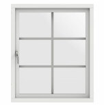 Sidohngt Elitfnster Original Alu 100 3-glas vitlackerad Aluminium