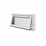 verkantshngt Elitfnster Original Alu 100 3-glas Vitlackerad Aluminium