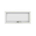 verkantshngt Elitfnster Original Alu 100 3-glas Vitlackerad Aluminium