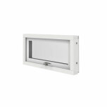 verkantshngt Elitfnster Original Alu 100 3-glas Vitlackerad Aluminium