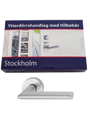 Beslagspaket (Monterad) Hoppe Stockholm Silver