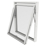 Vridfnster Outline 3-Glas Vitmlat Tr Express