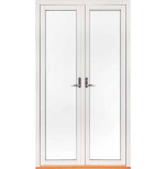 Helglasad Parfnsterdrr Svenska Fnster Rund Profil 3-glas Vit Aluminium