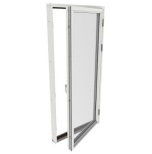 Helglasad Fnsterdrr Outline 3-Glas Vitmlat Tr Express