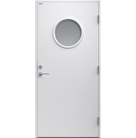 Lager Ytterdörr Diplomat Rosa Klarglas vit