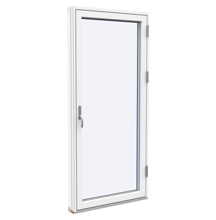 Helglasad F�nsterd�rr Westcoast Windows Classic Plus 3-glas Vit Alu