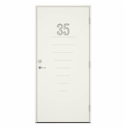 Ytterd�rr Swedoor Statement Trace Klarglas Vit