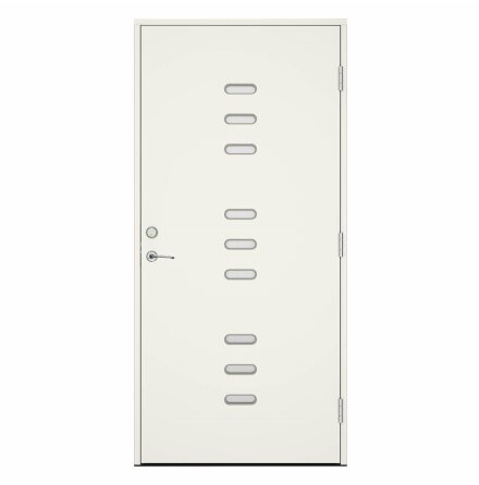 Ytterdörr Swedoor Statement Glint Klarglas Vit