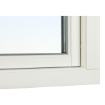 VRIDFNSTER SVENSKA FNSTER RUND PROFIL 3-GLAS MED GLASDELANDE BGPOST VIT ALUMINIUM