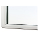 FAST FNSTER MED GLASDELANDE POST SVENSKA FNSTER RUND PROFIL 3-GLAS VIT ALUMINIUM