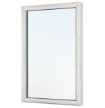 FAST FNSTER SVENSKA FNSTER RUND PROFIL 3-GLAS VIT ALUMINIUM