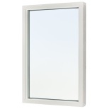 FAST FNSTER SVENSKA FNSTER RUND PROFIL 3-GLAS VIT ALUMINIUM