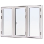 SIDOHNGT 3-LUFT SVENSKA FNSTER RAK PROFIL 3-GLAS VIT ALUMINIUM