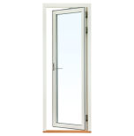 HELGLASAD FNSTERDRR SVENSKA FNSTER RUND PROFIL 3-GLAS VIT ALUMINIUM