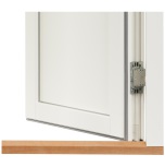 PARFNSTERDRR ASYMMETRISK SVENSKA FNSTER RAK PROFIL 3-GLAS VIT ALUMINIUM