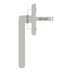 FNSTERHANDTAG SVENSKA FNSTER RAK PROFIL HGER 8X48 MM SPRINT