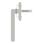Fnsterhandtag Outline Standard Hoppe Tokyo Hger 8x53 mm sprint