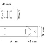 LEDHASP 1365 GALV 115MM SB