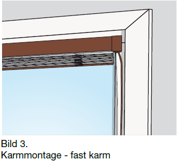 Karmmontage - Fäst persienner i fast fönsterkarm